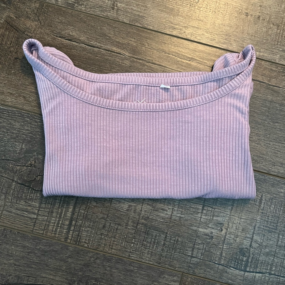 PacSun Basics Collection Purple Cropped Tee
